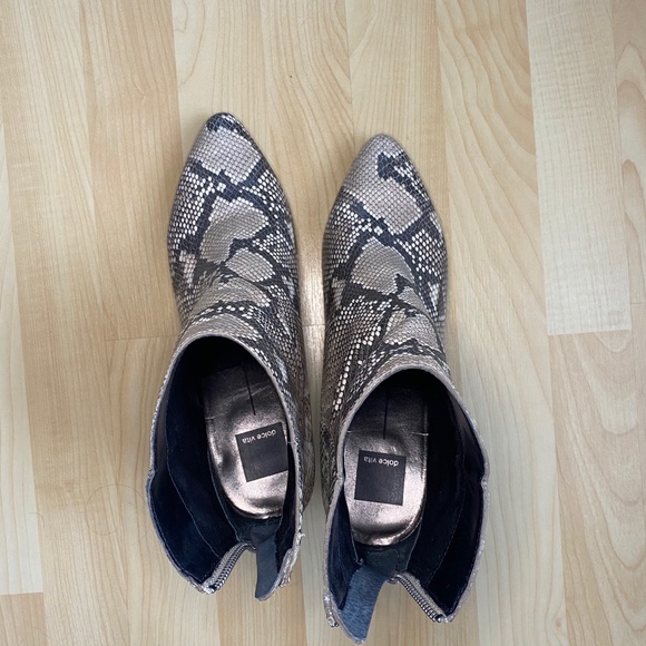 Dolce Vita Shanta Snake Booties Size 10 - Picture 7 of 15